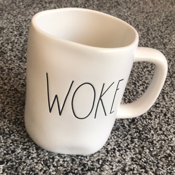 Rae Dunn WOKE Ceramic Coffee Mug - Picture 3 of 7